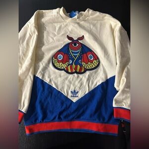 Adidas Embellished Arts Moth Rare Sweater. Large